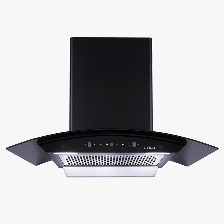 Modern Black Wall Mount Kitchen Chimney Hood